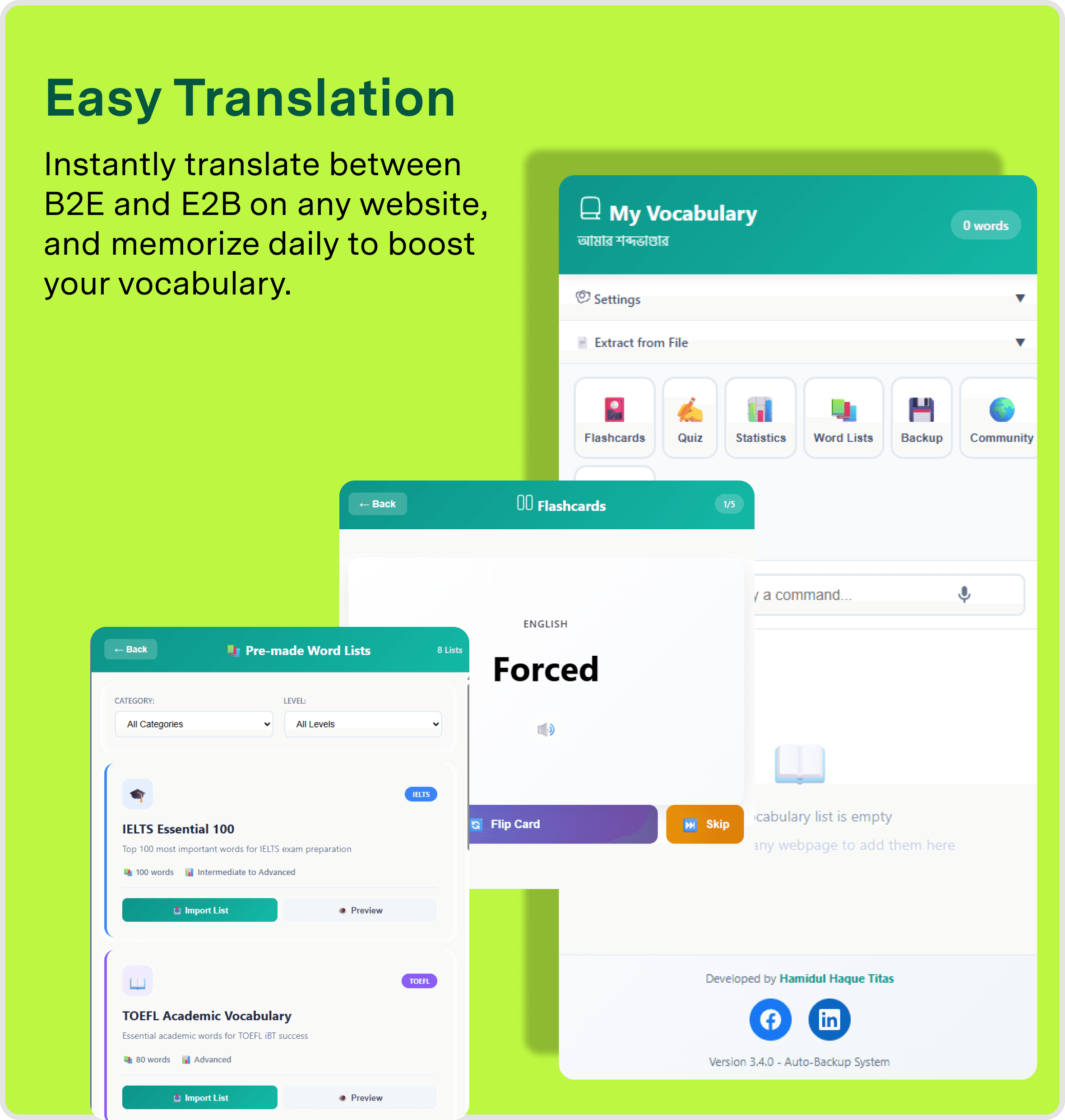 Translator tool preview