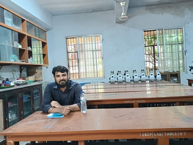 Hamidul Haque during his botany studies at Jagannath University
