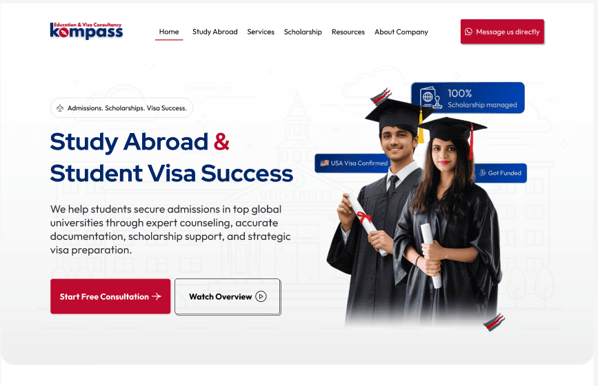 Landing page design sample 2