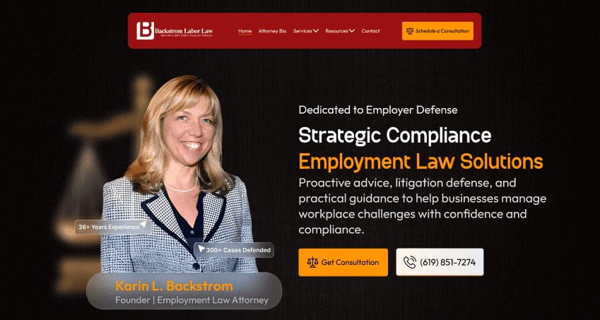 Landing page design sample 5