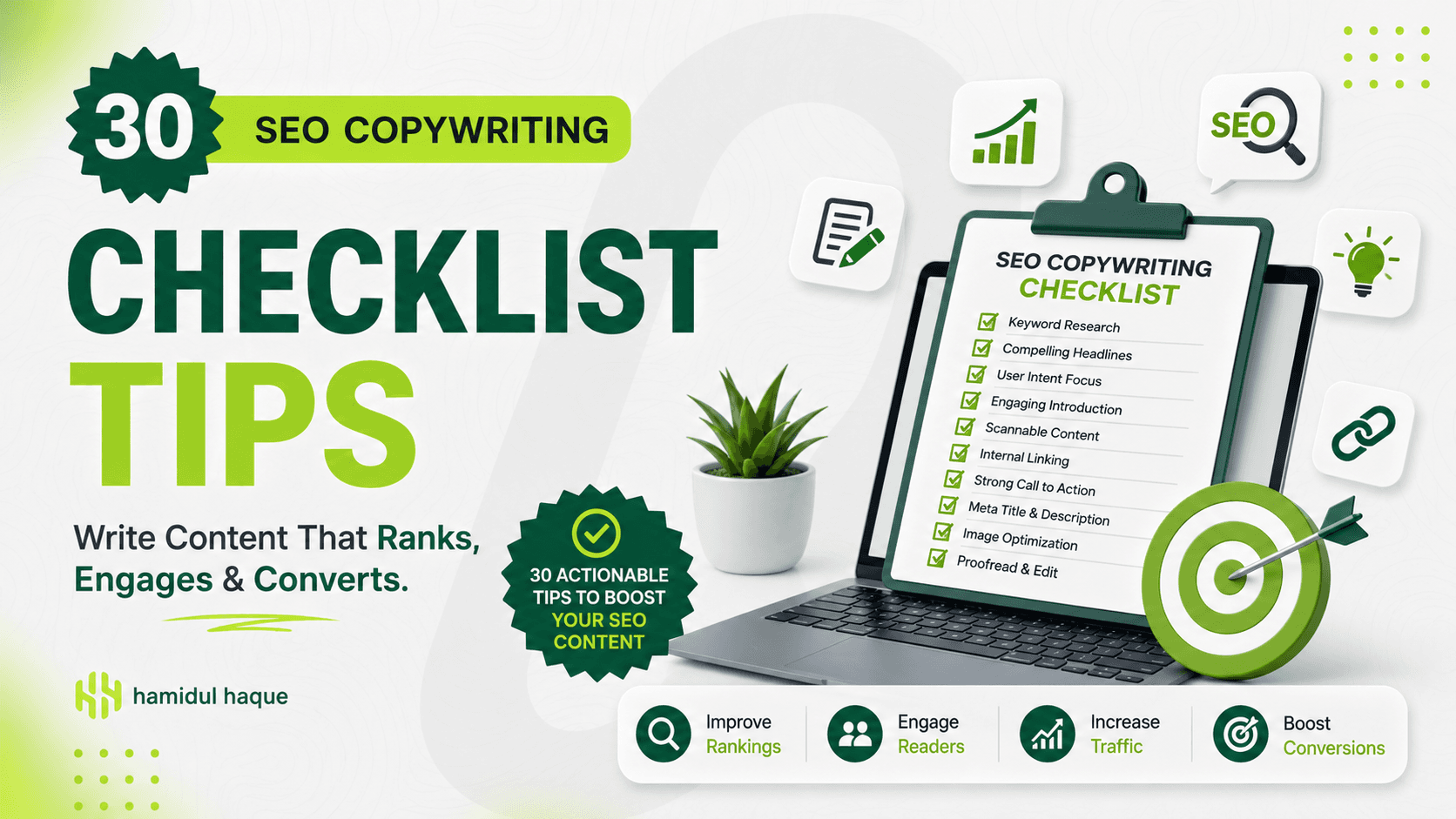 30 SEO Copywriting Checklist Tips to Create Search-Friendly Content